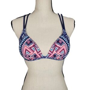 Gossip Bikini Swim Top, Multicolor, Size Small, NWOT